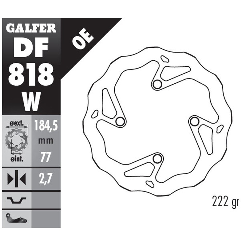 Front brake disks DF818W
