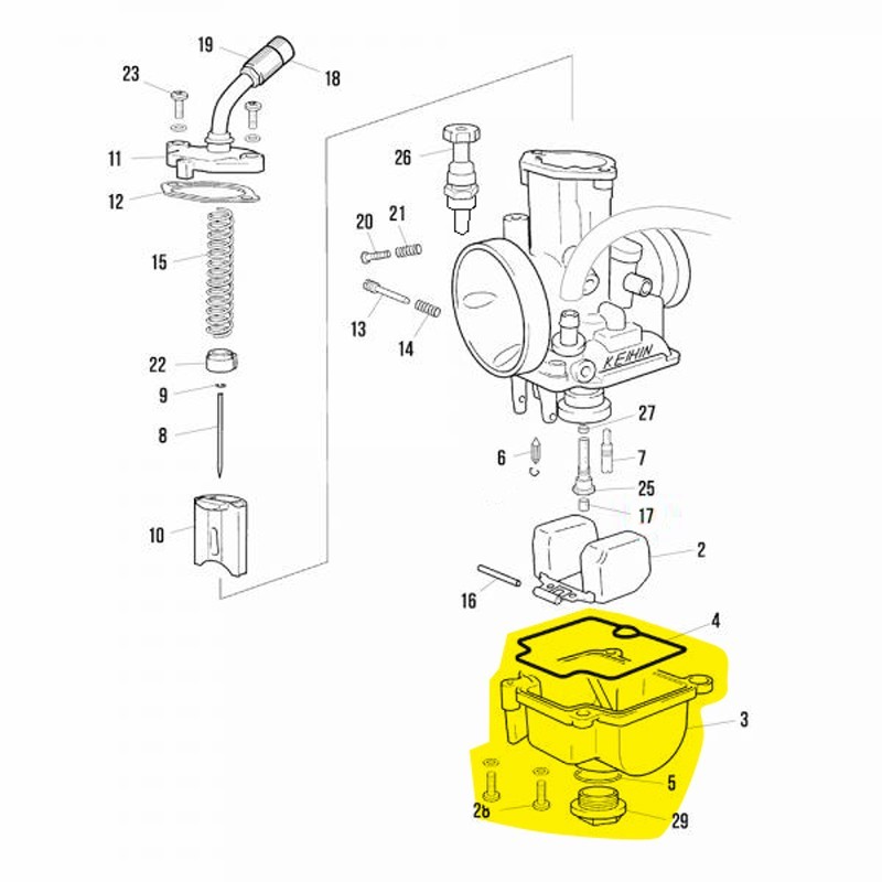 Kit cuve Keihin PWK28