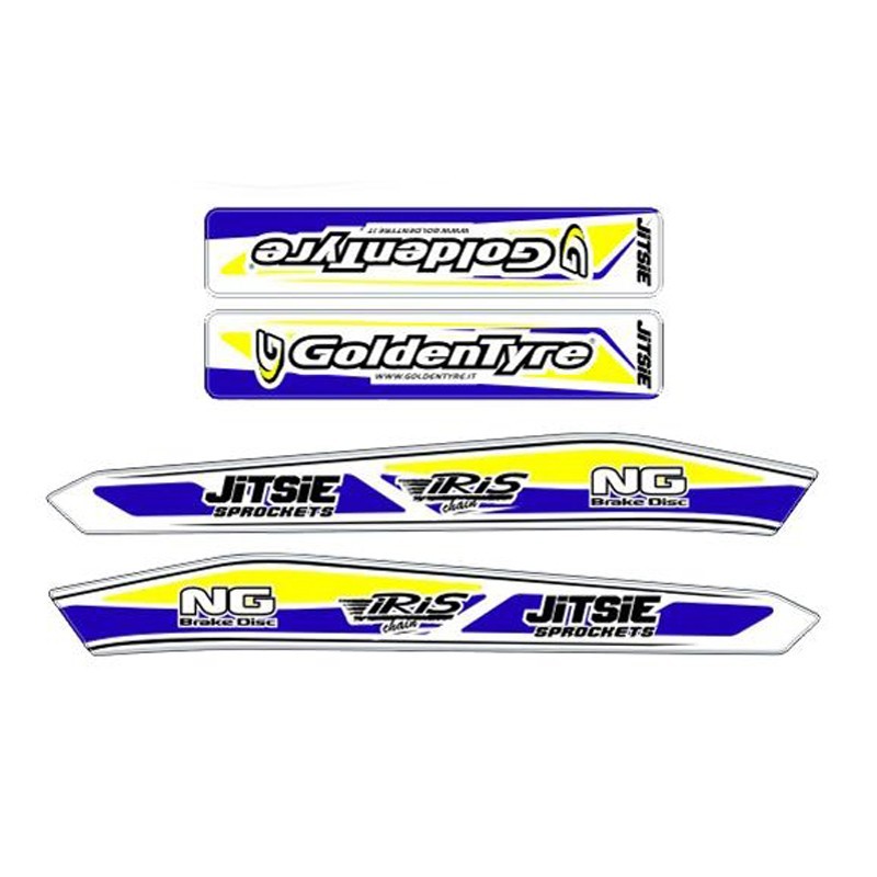 Kit autocollant fourche + bras oscillant Sherco 2014