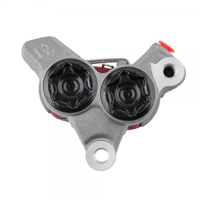Etrier de frein avant 4 pistons Braktec gris-noir monobloc