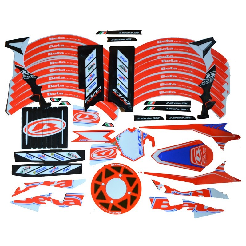 Additional set of stickers Beta Evo Factory 2014