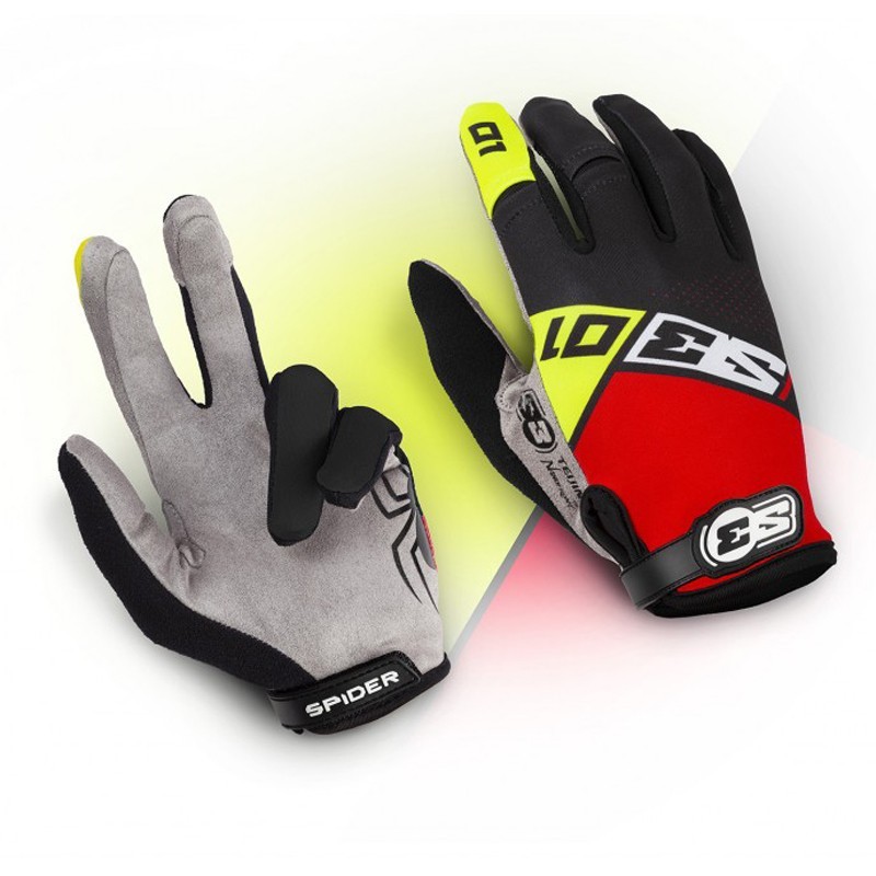 Gloves Trial S3 Spider 01 Yellow-Red-Black