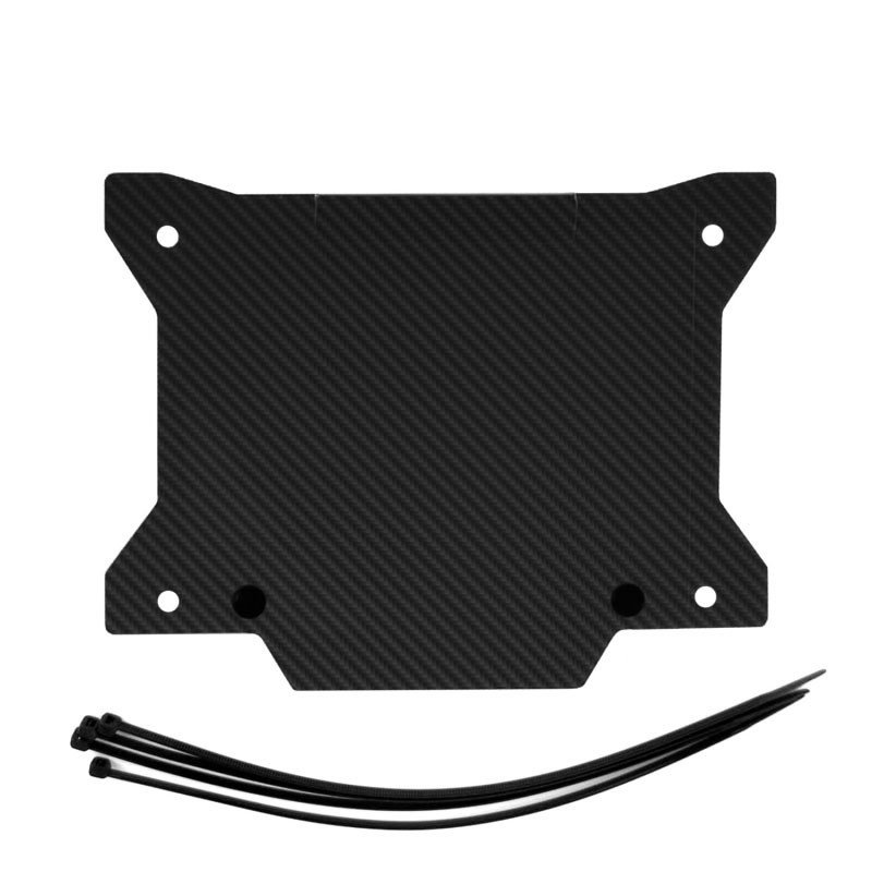 Voorste nummerbord COMAS Carbon look